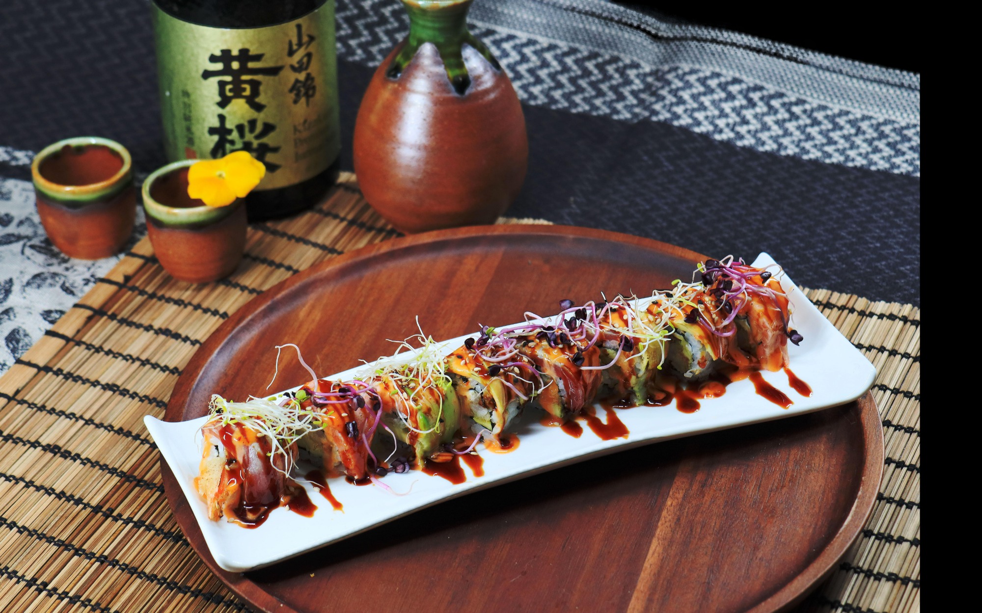 Roll signature avec saké